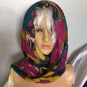 ACESS Floral Silk Scarf